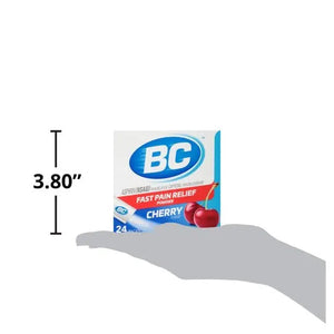 BC Powder Pain Reliever, Cherry Flavor Aspirin Dissolve Packs, 24 Count Powder Packets (6 Pack) BCBuy Supplements Australia