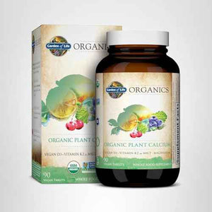 Garden of Life Calcium Supplement with Magnesium & Organic Vitamin D3 K2, Made from Whole Foods, Gluten-Free, 90 Count