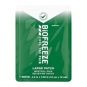 Biofreeze Menthol Pain Relieving Patches (5 Patches Per Box) Up To 8 Hours Of Pain Relief From Sore Muscles, Arthritis, Backaches, Spains, Bruises, Strains And Joint Pain (Package May Vary) BiofreezeBuy Supplements Australia