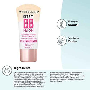 Maybelline Dream Fresh Skin Hydrating BB cream, 8-in-1 Skin Perfecting Beauty Balm with Broad Spectrum SPF 30
