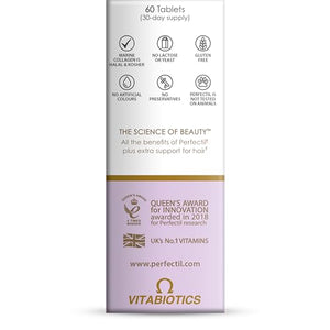 Perfectil Vitabiotics Multivitamin | Hair Growth and Thickening Formula | Supports Thicker, Healthy Hair | Vitamin D, E, Collagen, Biotin, and More PerfectilBuy Supplements Australia