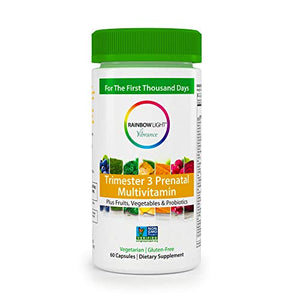 Rainbow Light Vibrance Trimester 3 Prenatal Multivitamin – 60 Count