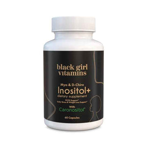 Black Girl Vitamins Inositol Supplement, 2000mg Myo + 50mg D-Chiro, Vegan Capsules to Support Hormone Balance