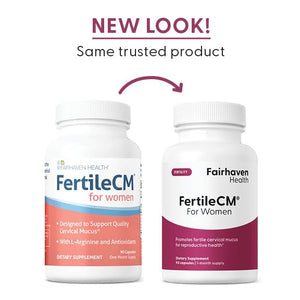 Fairhaven Health FertileCM Fertility Supplement for Women, Capsules - Fertile Cervical Mucus, Ovulation Cycle, Includes L-Arginine, N-Acetyl-Cysteine, Grape Seed Extract and Vitamin C - 90 Capsules Fairhaven HealthBuy Supplements Australia