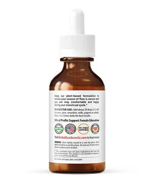Herbal Goodness Secure in My Flow | Menstrual Support Supplements | Slow Flow Menstrual Supplements, Mood Support, Hormone Health, Aids Relaxation, Metabolic Support 2oz Herbal GoodnessBuy Supplements Australia