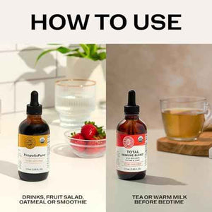 Vimergy Day-Night Immunity Kit* - 2-Part Liquid Supplement Kit with PropolisPure & Total Immune Blend* - Fast-Absorbing, 2 x 115ml - 2 x 57 Servings - Support Immune and Respiratory Defense Systems