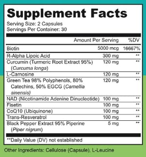 LIVELY VITAMIN CO. Perfect Ten - Anti-Aging & Antioxidant Supplement - Biotin & Lipoic Acid - Healthy Hair, Skin, Nails - Energy Boost - Sharper Brain Function - Stronger Immunity - 60 Capsules LIVELY VITAMIN CO buy supplements Au