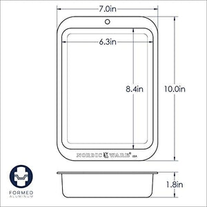 Nordic Ware Naturals Compact Rectangular Pan - Natural Uncoated Aluminum, Toaster Oven and Broiler Safe Nordic WareBuy Supplements Australia