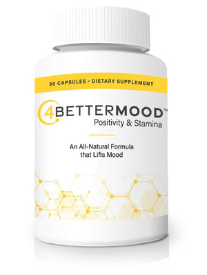 4BETTERMOOD Positivity & Stamina Capsule (30ct) Premium Mood Supplement - Enhance Mood & Promote Emotional Balance - Rhodiola, L-Theanine. Bocopa monnnieri, Velvet Bean, Skull Cap & Ashwaganda. 4BETTERMOOD Positivity & Stamina buy supplements Au