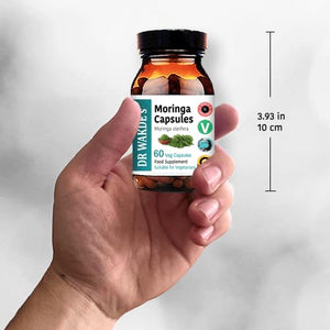 DR WAKDE'S Moringa Capsules (Moringa oleifera, 60 Veg Caps, Plant-Based Supplement, Ayurvedic Herb, All Natural, Vegan) DR WAKDE's buy supplements Au