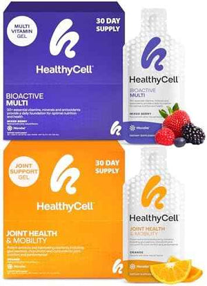 Healthycell Bioactive Multivitamin + Joint Health & Mobility Supplement Set - Bioactive Multivitamin + Joint Health & Mobility Supplement - Daily Nutrition & Joint Support for Men & Women, 60 Ct