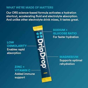 DripDrop Hydration Bold Variety Value Bundle Electrolyte Packets, 128 Count - Watermelon, Berry, Lemon, Orange; 3X Electrolytes, Vitamin C, Magnesium, Zinc; Single Serve Powder Drink Mix; Value Pack