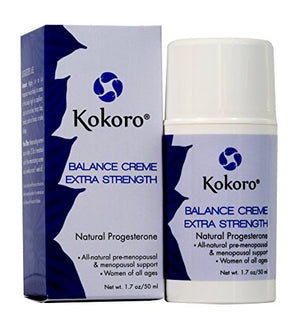 Kokoro Extra Strength Natural Progesterone Balance Creme, 1.7 oz Pump, Extra Strength
