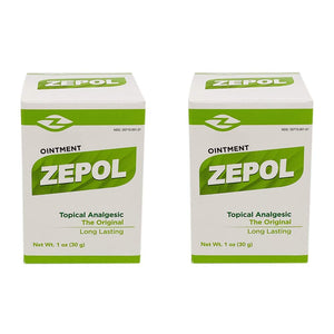 Zepol Original. Topical Ointment for Muscles, Joints, Backache, Sprains, and Strains. 1 oz. Pack of 2 ZepolBuy Supplements Australia