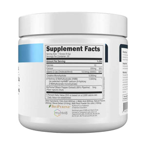 Transparent Labs Creatine HMB - Creatine Monohydrate Powder with HMB for Muscle Growth, Increased Strength, Enhanced Energy Output, and Improved Athletic Performance