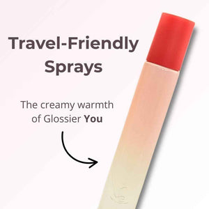 Glossier You Discovery Travel Perfume Spray Gift Set - Limited Edition Trio: Warm Clean, Serene Woody, Dreamy Gourmand Scents - You, Doux, Rêve.