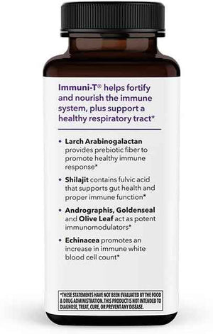 LifeSeasons Immuni-T - Immune Support Supplement - Immunity System Booster - Natural Cold & Flu Relief - Elderberry, Echinacea, Andrographis, Arabinogalactans & Olive Leaf - 90 Capsules