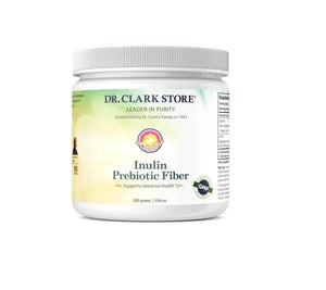 Dr. Clark Inulin Powder (FOS) - Prebiotic Soluble Fiber for Gut Health, 300g - Supports Digestive Health & Regularity