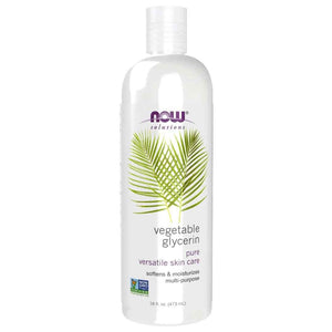 NOW Foods Solutions, Vegetable Glycerin, 100% Pure, Versatile Skin Care, Softening and Moisturizing, 16-Ounce