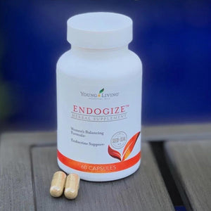 Young Living - EndoGize 60 Capsules | Hormonal Health & Endocrine System Support with Essential Oils | Daily Herbal Supplement for Women's Wellness & Balancing Formula Young Living buy supplements Au