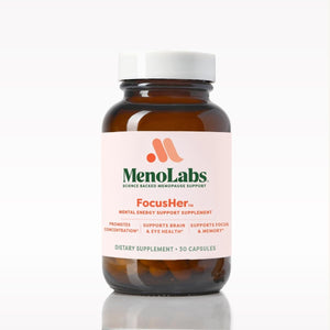 MENOLABS® FocusHer™ Mental Energy Support Supplement – Caffeine-Free Focus, Concentration & Memory – enXtra® & Lutemax 2020® – Menopause, Brain & Eye Health – 30 Capsules, 30-Day Supply MENOLABS buy supplements Au