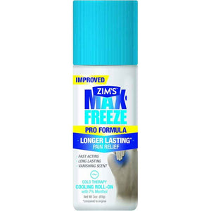 Zim's Max Freeze Muscle and Joint Pain Relief Roll-On - 3 oz, Pack of 4