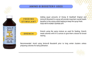 Amino-B Booster 8 oz. Bottle, Liquid Protein Vital for Bee Health Honey B HealthyBuy Supplements Australia