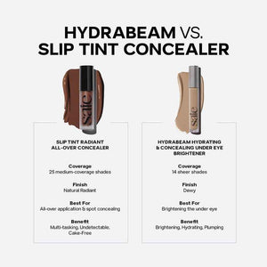 Saie Slip Tint Radiant Cream Concealer & All-Over Face Makeup - Concealer for Dark Circles, Redness & Blemishes - Lightweight Makeup Made with Hydrating Hyaluronic Acid - Shade 5 (0.17 oz)