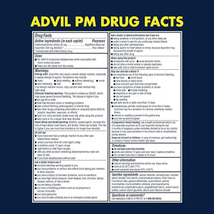 Advil Pain Reliever and Fever Reducer, Ibuprofen 200mg for Pain Relief - 300 Count, Advil PM Pain Reliever and Nighttime Sleep Aid, Ibuprofen for Pain Relief and Diphenhydramine Citrate - 2 Count AdvilBuy Supplements Australia