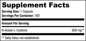 SAN N-Acetyl-L-Cysteine (NAC), Immune, Respiratory, Liver Health, NAC 600 mg, Potent antioxidant Support, Free-radicals, Easy to Absorb, 100 Capsules SAN buy supplements Au