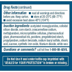 Advil Ibuprofen Coated Caplets Pain Reliever and Fever Reducer 200 Milligram 24Ct AdvilBuy Supplements Australia
