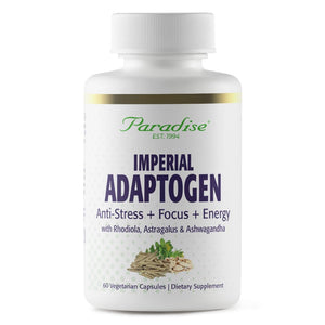 Paradise Herbs, Imperial Adaptogens, with Ashwagandha, Astragalus, Rhodiola, Proprietary Adaptogen Blend for Stress Support, Focus & Energy, 60 Vegetarian Capsules Paradise HerbsBuy Supplements Australia
