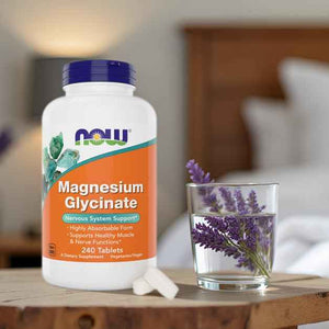 Now Foods Magnesium Glycinate, 240 Tablets - Supports Healthy Muscle and Nerve Functions - Non-GMO NOW FoodsBuy Supplements Australia