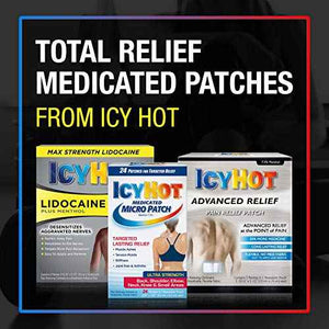 Icy Hot Original Pain Relief Patch, Large Size Comfortable Fabric Patches with Menthol 5%, Ice and Heat Contrast Therapy for Backaches, Joints, Muscle Strains and Arthritis, 5 ct. Icy HotBuy Supplements Australia