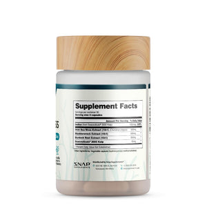 Snap Supplements Irish Sea Moss with Bladderwrack, Burdock Root & Iodine – Natural Sea Moss Supplement to Support Gut Health, Energy & Healthy-Looking Skin, 60 Vegan Capsules (1 Month Supply) Snap SupplementsBuy Supplements Australia