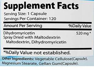 Absonutrix Dihydromyricetin - 520 mg, 120 Servings, Made in USA, Quick Absorption, Quality Potent Ingredients, Third-Party Tested, Non-GMO, GMP Certified, Cruelty Free Products Absonutrix buy supplements Au