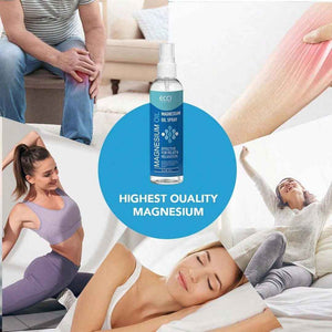 Magnesium Oil Spray For Muscle & Joint Relief - Natural Relaxation & Sleep Support, 4oz Fast-Absorbing Body Mist