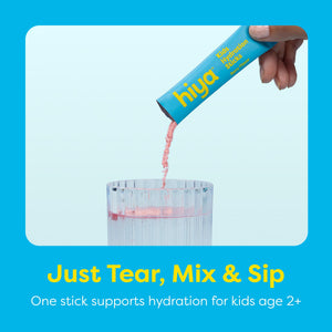 Hiya Kids Hydration with Electrolytes - Zero Added Sugar Berry Flavored Kids Hydration Packets - 15 Sticks - Travel-Friendly Drink Mix for Children Ages 2+ HIYABuy Supplements Australia