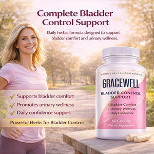 DXWXH Gracewell Bladder Wellness Supplement for Women & Men, Herbal Support with Asian Ginseng, Chinese Yam, Chinese Peony, Urinary Tract Health Formula, 60 Capsules (1) DXWXH buy supplements Au