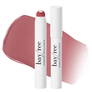 bayfree Tinted Lip Balm Plumper, Glossy, Pump Lips, Lightweight, Moisturize & Tint with Jojoba Seed Oil, Vegan Lipbalm Lip Care, Vintage Violet
