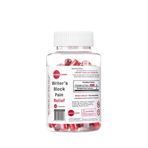 Recording Business Writer's Block Pain Relief (60 Original Songwriting Prompts in Capsules) for Artists/Musicians, Songwriters, & Poets Recording BusinessBuy Supplements Australia