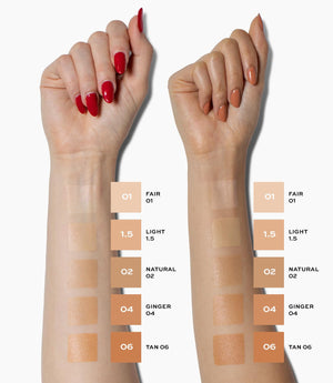 MAKE Beauty Diffusion Dew Skin Tint. Sheer to Medium Coverage Radiant Finish. Blurring, Smoothing, and Brightening for Glowing Complexion. Enhanced with Niacinamide and Adenosine. Tan 06 MAKEBuy Supplements Australia