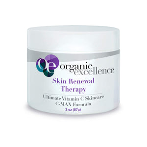 Organic Excellence Skin Renewal Therapy, Vitamin C Face & Neck Cream, Moisturizer to Stimulate Collagen Production and Increase Skin Cell Renewal, Organic Natural Non-Toxic Cruelty-Free 2 oz (57g) Organic ExcellenceBuy Supplements Australia