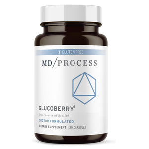 MD Process GlucoBerry Maqui Berry Extract with Chromium Picolinate for Blood Health Support - with Biotin and Gymnema Sylvestre - Doctor Formulated - 30 Capsules MD ProcessBuy Supplements Australia