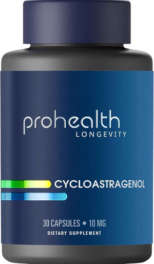 ProHealth Cycloastragenol Supplement, 10 mg per Serving - Science-Backed to Support Telomere Length, DNA Structure & Healthy Aging - Third-Party Tested for Purity & Quality