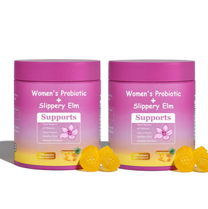 DYALE Her Juicy Feminine Probiotics Gummies for Women | Pineapple Flavor | Supports pH Balance, Gut Health & Immune System | with Slippery Elm, Prebiotics & Lactobacillus Blend | 60 Gummies (2pcs) Dyale buy supplements Au