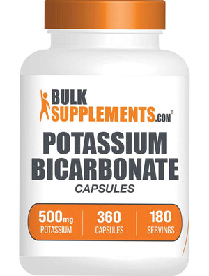 BulkSupplements.com Potassium Citrate Capsules - Mineral Supplement, Potassium Citrate 99mg - Gluten Free, 1 Capsule per Serving, 500 Count (Pack of 1)