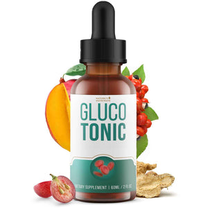 Nature’s NutriWave GlucoTonic - Liquid Formula with Chromium & Herbal Extracts - Natural Flavor - Non-GMO - 60ml, 2FL OZ, 60 Servings, 1 Month Supply