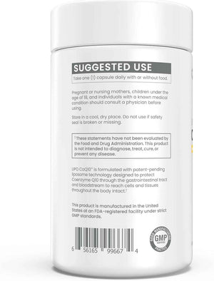 Renue By Science CoQ10 - Coenzyme Q10 as Ubiquinol CoQ10 - High Strength Liposomal CoQ10 200mg Supplement - 90 Co Q10 Capsules - Non-GMO & Allergen Free - Made in the USA Third-Party Tested