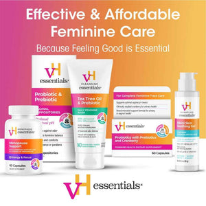 vH essentials Probiotics with Prebiotics and Cranberry Feminine Health Supplement - 60 Capsules